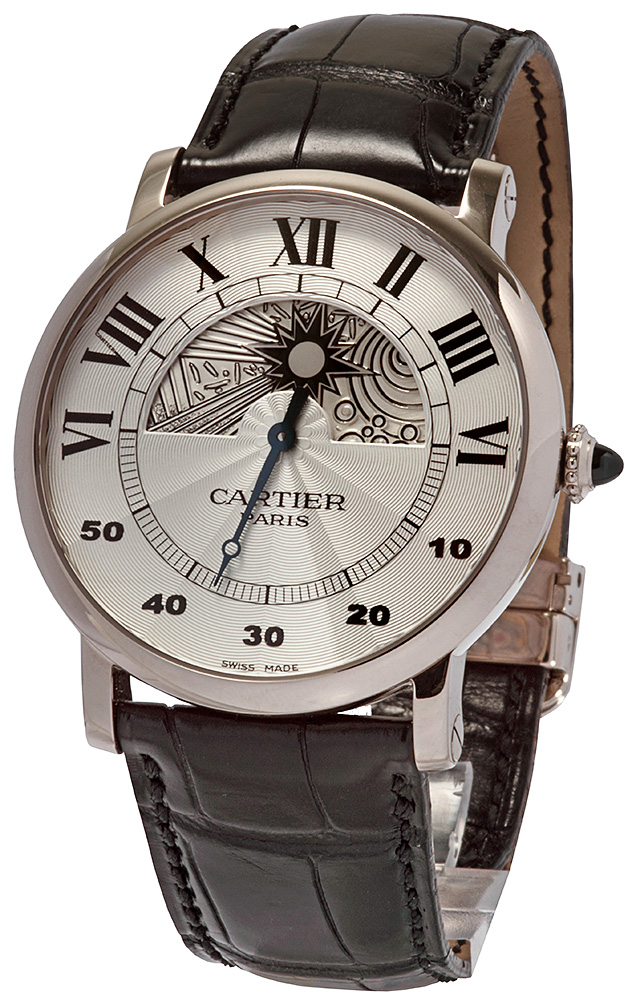Cartier Rotonde Juir-Nuit White Gold