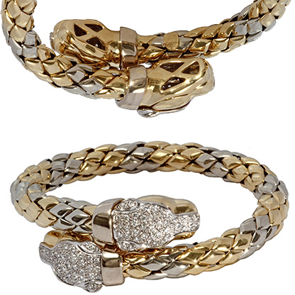 Black Spot Green Eyes Zircon Double Panther Head Cuff Bangle Leopard  Bracelet For Women Luxury Design Gold Plated Party Jewelry - AliExpress