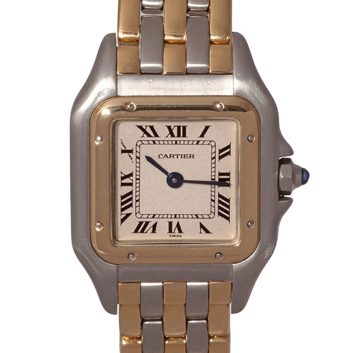 Cartier lady Panther steel and gold