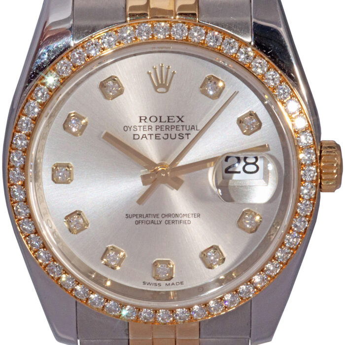 Rolex Datejust 36 116243 silver diamond