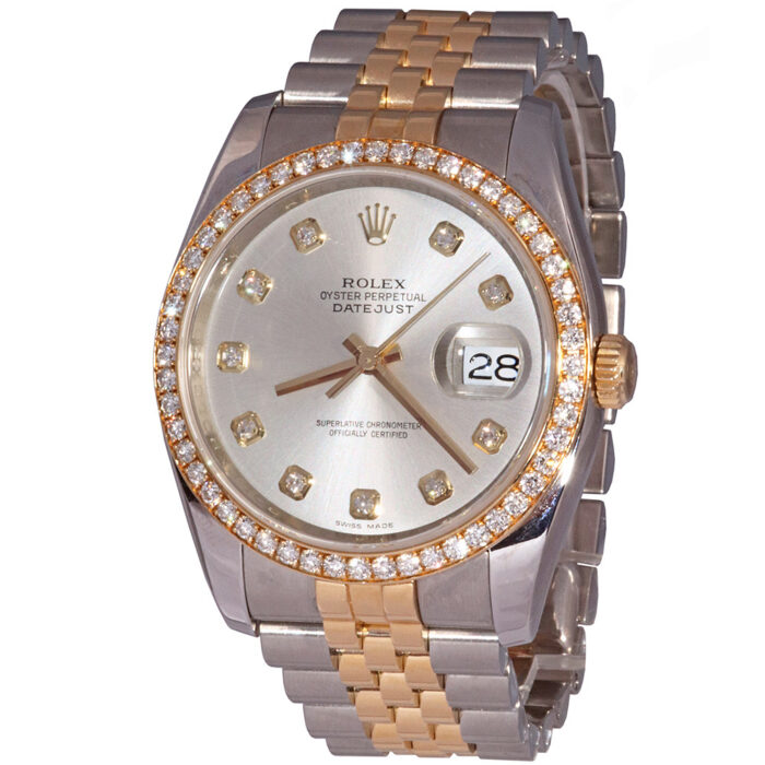 Rolex Datejust 36 116243 silver diamond