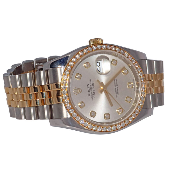 Rolex Datejust 36 116243 silver diamond