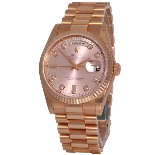Rolex Day-Date Rose Gold President 118235