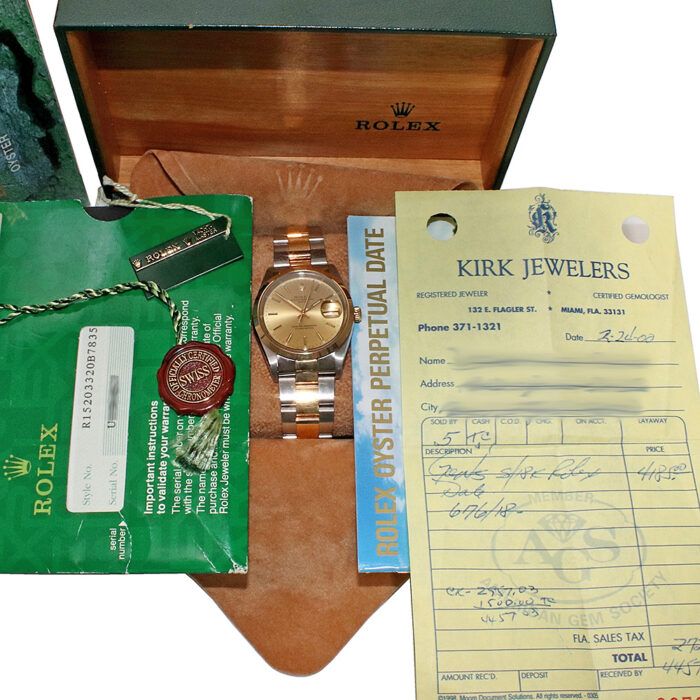 Rolex Oyster Perpetual Date 15203