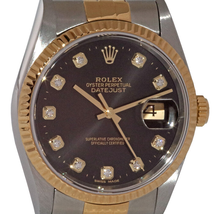 Rolex Datejust 36 16233 black diamond dial